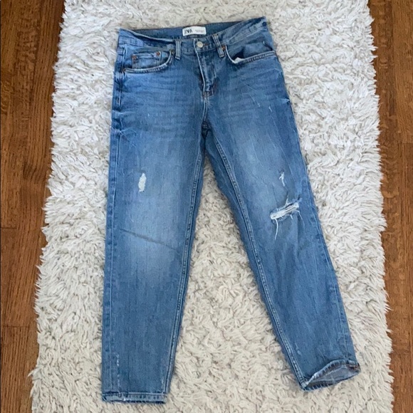 Zara Straight Leg Boyfriend Jeans - Picture 1 of 2